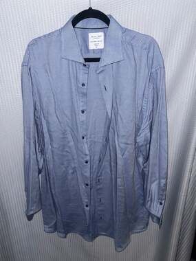 Seven Seas Copenhagen Men's Long Sleeve Modern Fit Non-Iron Dress Shirt XXL